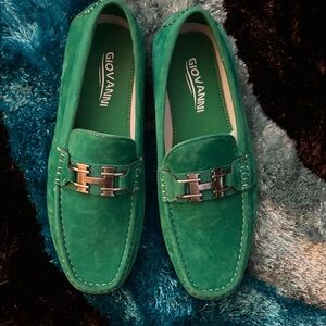 Green Loafers for Men